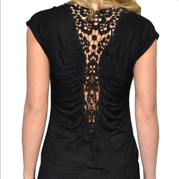 Harley-Davidson Womens Blade To The Bone Lace Embellished Short Sleeve Tee - XS - Picture 2 of 12